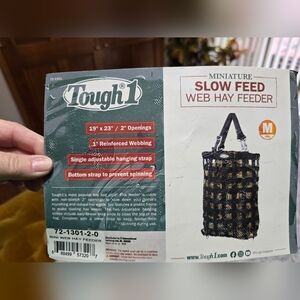 Black Miniature Slow Feed Hay Feeder